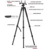 BOG DeathGrip Infinite Carbon Fiber Tripod with Heavy Duty Construction 360 Degree Ball Head