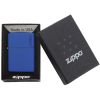 Zippo Windproof Lighter Classic Royal Blue Matte Zippo Logo
