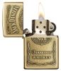 Zippo Windproof Lighter Jack Daniel's® Label-Brass Emblem High Polish Brass