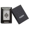Zippo Windproof Lighter Ace Filagree Black Ice Finish