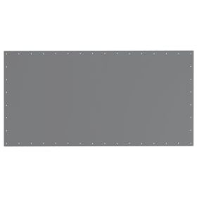 10 x 20ft Carport Roof, UV Resistant Canopy Replacement Cover with Ball Bungee Cords, Dark Gray