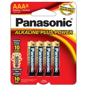 Panasonic Aklaline Size "AAA" Plus Power (8-Pack)