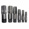 DRILL AMERICA Carbon Steel NPT Pipe Tap Set In Wood Case 1" - 1-1/2" (6 Piece Set)