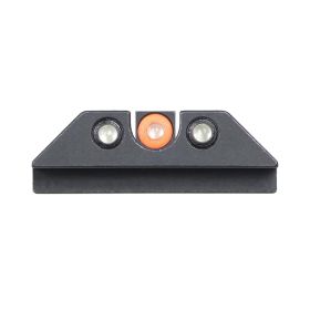 Night Fision Tritium Night Sights for Glock 17/19/34/43/48 - Orange Front Ring/U-Notch Black Rear Ri