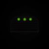 Night Fision Optics-Ready Stealth Series for Glock 42/43/43X MOS Black Front Ring/Black Rear