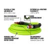 Flexzilla Heavy Duty Lightweight Air Hose 3/8" x 25' with ColorConnex Coupler and Plug - (Red) Ty