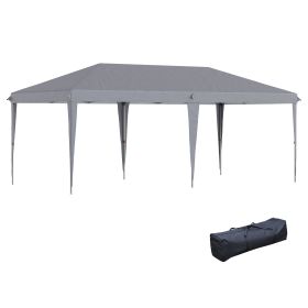 10' x 20' Pop Up Canopy Tent, Upgraded Heavy Duty Tents for Parties, Outdoor Instant Gazebo Sun Shade Shelter with Carry Bag, for Catering, Even