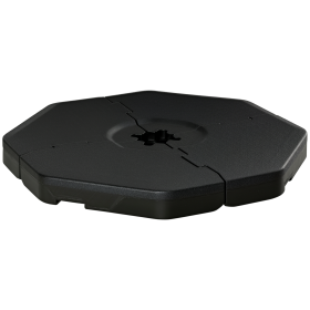 4 PC Patio Umbrella Base, Outdoor Hexagon Stand Cantilever Offset Umbrella Weights with Easy-Fill Spouts, 229 lb. Capacity Water or 275lb Capaci