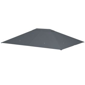 10' x 13' Gazebo Canopy Replacement Roof for 84C-116, Dark Gray