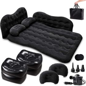 Bed for Car Inflatable Car Air Mattress Camping Bed Back Seat Mattress â€“ Portable Travel Bed with Pillows