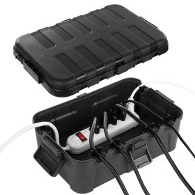 Large Outdoor Electrical Box (12.5 x 8.5 x 5 inch), IP54 Waterproof Extension Cord Cover Weatherproof, Protect Outlet, Plug, Socket, Timer, Power Stri