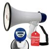 5 Core Megaphone 20W Bull Horn 300 Yard Range w Loud Siren Portable Volume Control Voice Amplifier Horn Cheer Noise Maker for Coaches Sporting Event P