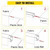 VEVOR RV Awning 15' Camper Awning Fabric, Trailer Awning Canopy Patio Camping Car Awning, Durable 15oz Vinyl Roller Tube for RV, Van, SUV, Patio Awnin