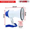 5 Core Megaphone Bullhorn Speaker 30W Bull Horn Battery Power Mini Cheer Megafono 800 Feet Range Loudspeaker w Siren Recording Ergonomic Handle for Co