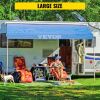 VEVOR RV Awning 15' Camper Awning Fabric, Trailer Awning Canopy Patio Camping Car Awning, Durable 15oz Vinyl Roller Tube for RV, Van, SUV, Patio Awnin