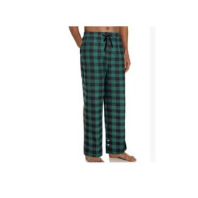 Women's Stretch Plaid Casual Pants With Pockets (Option: Green-M)