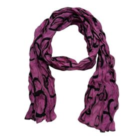 2pcs Hot P Ink Scarf,crinkle Texture Adds Dimension Scarf,vacation,daily Life,evening Party,Office Appropriate Subtlety For Women Men,for Casual (Option: 1pcs)