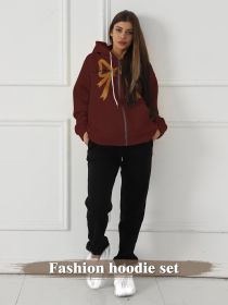 Women's Long Sleeved Sweatshirt (Option: Brown-L)
