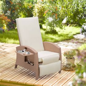 Patio Recliner (Option: Beige-850x740x640 mm)
