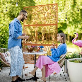 Decorative Outdoor Privacy Screen (Option: Brown-1320x700x110 mm)