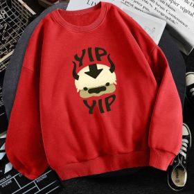 Man New Fleece Sweatshirts Avatar The Last Airbender (Option: Red-XL)