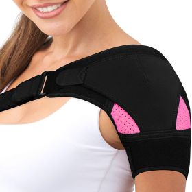Breathable and ice pack sports shoulder pads (Color: Rose Red)