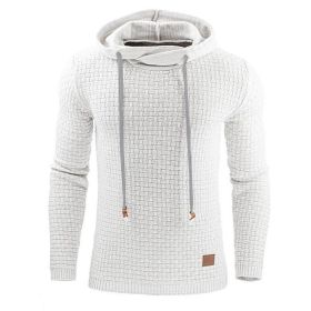 Men's hoodies sweater (Option: White-S)