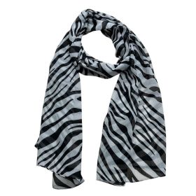 2pcs Lightweight Sheer Scarf ,Black White Monochrome Geometric Printed Modern Looks Scarf For Women And Men (Option: 1pcs)