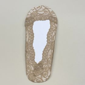 Lace Boat Socks  Two Pairs, Cleverly Blending Lace Lace And Boat Sock Design, Skin Friendly And Breathable, Versatile Yet Exquisite (Option: Dark skin tone)