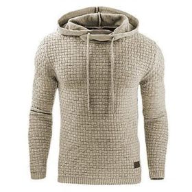 Men's hoodies sweater (Option: Khaki-S)