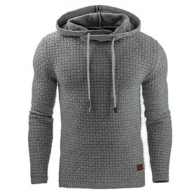 Men's hoodies sweater (Option: Light gray-L)