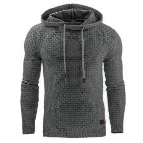 Men's hoodies sweater (Option: Dark Gray-M)