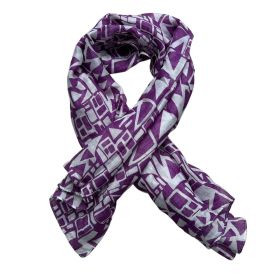 2pcs Purple Boho Square Scarf,Head Scarf,Luxe Look For Evening Wear,Scarf,vacation,daily Life,evening Party,Office Appropriate Subtlety For Women (Option: 1pcs)