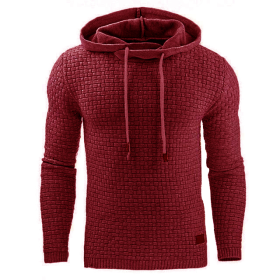 Men's hoodies sweater (Option: Red-S)