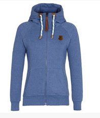 Women's Sport Cardigan Side Zipper Hoodie (Option: Blue-S)
