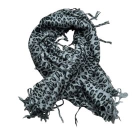 2pcs Minimalist Head Scarf,Grey Leopard Square Scarf ,Luxe Look For Evening Wear,Scarf,vacation,daily Life,evening Party,Office Appropriate Subtl (Option: 1pcs)