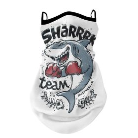Full Face And Neck Protection Integrated Sun Mask (Option: Standard-Shark)