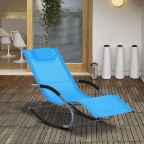 Pool Lounger (Option: Blue-1030x530x60 mm)