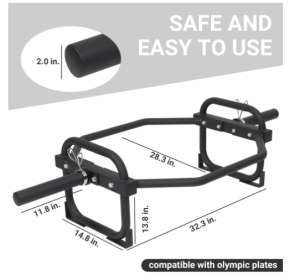 Only Self Pickup--Olympic 2-inch Hex Weightlifting Sets For Strength Training, 500 Lb. Load Capacity, Safety Clips, Home Gym Equipment For Should (Color: Black)