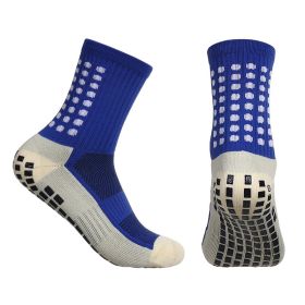 Thickened Sweat And Odor Absorbing Adhesive Non Slip Socks (Option: Blue-Average Size-1PC)