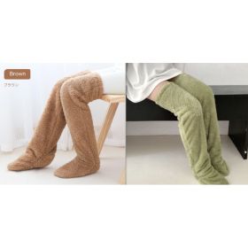 Winter Warm Cold Leg Knee Joint Cold-proof Stockings Home Floor Sleeping Socks (Option: Suit10)
