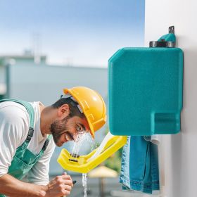 Portable Eye Wash Station 8-Gal OSHA-Approved Emergency Eyewash Station Green (Color: Green)