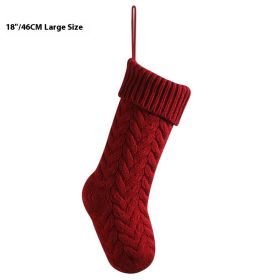 Layout Supplies Decorative Decorations Knitted Pendant Gift Bag Twist Large (Option: Purplish Red)