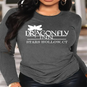 Women's Printed Hoodless Sweatshirt (Option: Grey-S)