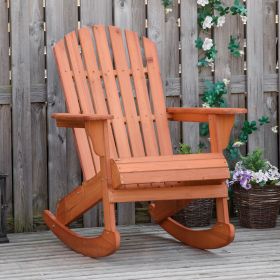Adirondack Rocking Chair (Option: Teak-975x605x210 mm)