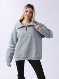Women's Long Sleeved Sweatshirt (Option: Gray-S)