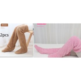 Winter Warm Cold Leg Knee Joint Cold-proof Stockings Home Floor Sleeping Socks (Option: Suit44)