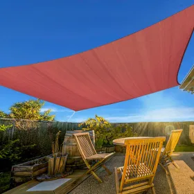 12'X16' Rust Red HDPE Sunshade Sail (Option: defaulttitle)