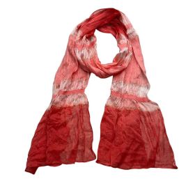 2pcs Skinny Long Scarf,Red Metallic Polyester Scarf ,Versatile Everyday Scarf ,Pairs With All Casual Outfits,Office Appropriate Subtlety For Wome (Option: 1pcs)