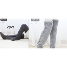 Winter Warm Cold Leg Knee Joint Cold-proof Stockings Home Floor Sleeping Socks (Option: Suit40)